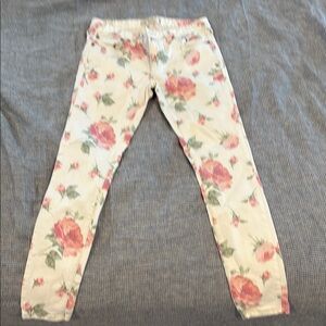 Floral Print Skinny Pants